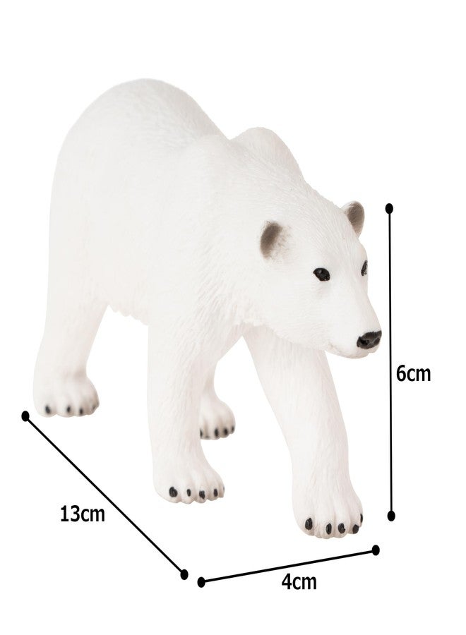 موجو مجسم دب قطبي واقعي من إنتاج شركة موجو، نسخة طبق الأصل من لعبة الحياة البرية العالمية، مطلي يدويًا - Image 3